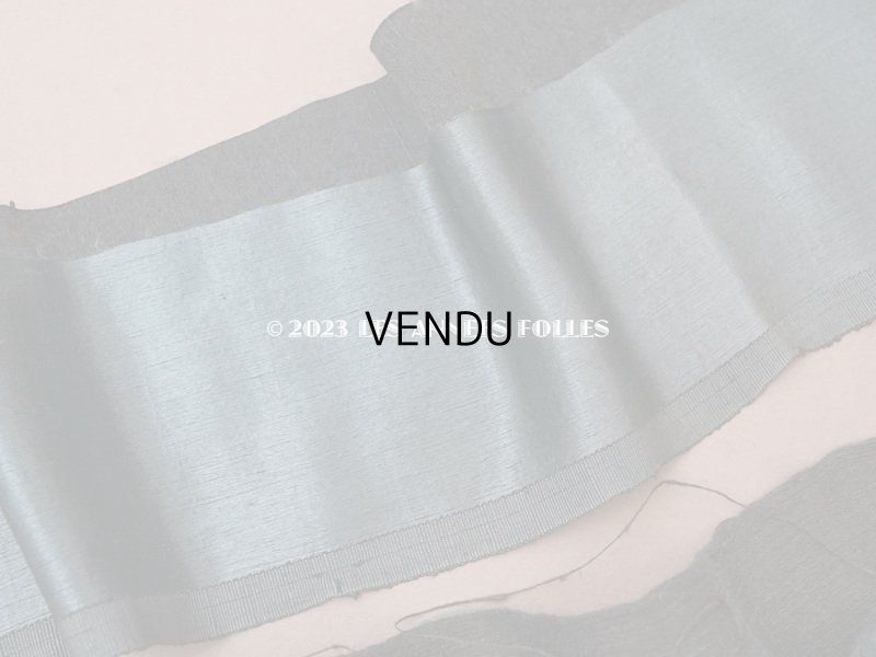 画像11: 18世紀 アンティーク シルクサテンのファブリック 7点セット サフィレット色