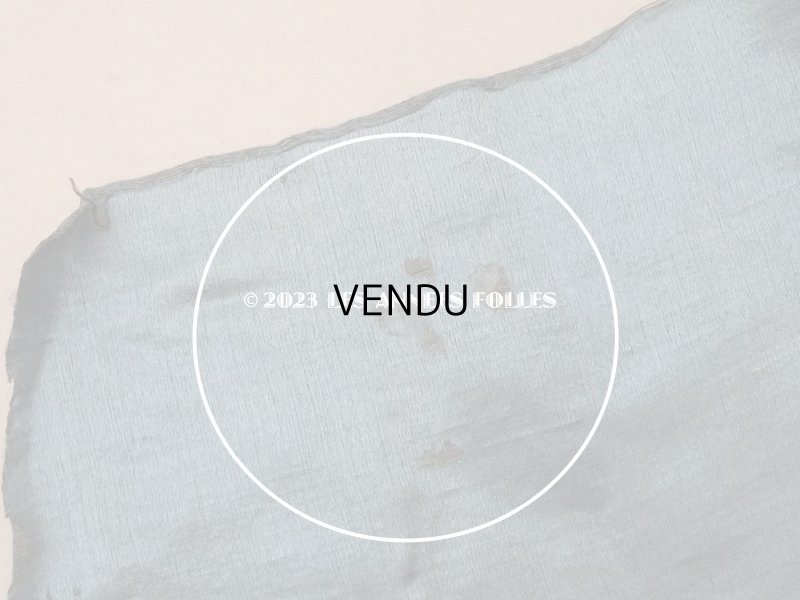 画像8: 18世紀 アンティーク シルクサテンのファブリック 7点セット サフィレット色