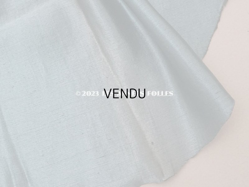 画像6: 18世紀 アンティーク シルクサテンのファブリック 7点セット サフィレット色