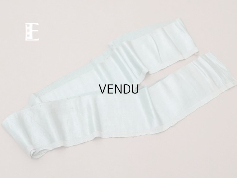 画像15: 18世紀 アンティーク シルクサテンのファブリック 5点セット パウダーピンク＆パールブルー