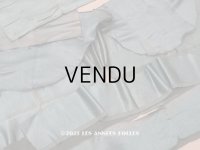 18世紀 アンティーク シルクサテンのファブリック 7点セット サフィレット色