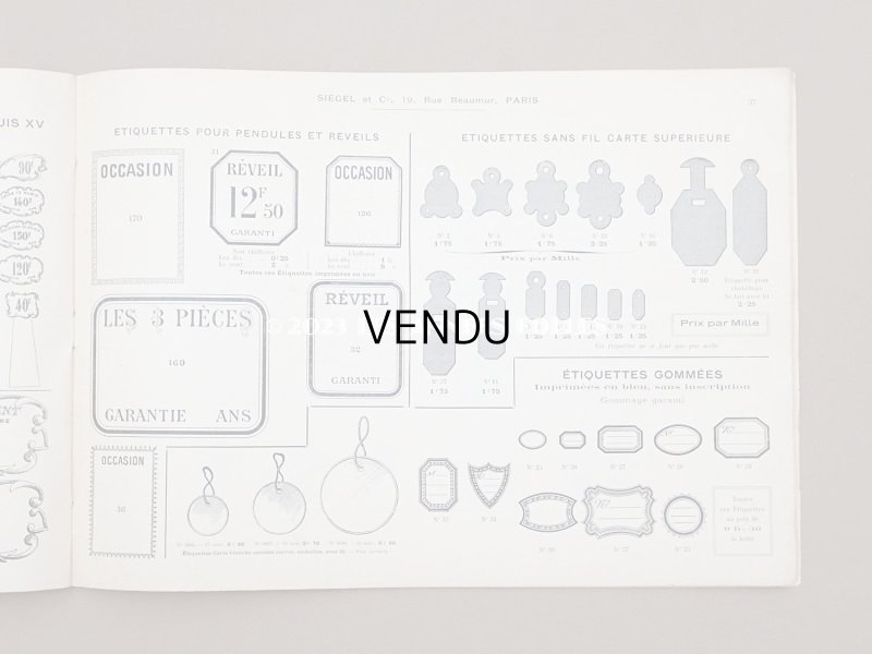 画像15: 【クリスマスセール2023対象外】1906年 アンティーク ジュエラー用 什器のカタログ - SIEGEL & Cie -
