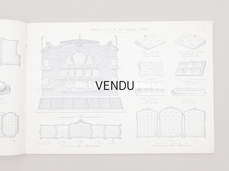 画像7: 【クリスマスセール2023対象外】1906年 アンティーク ジュエラー用 什器のカタログ - SIEGEL & Cie -