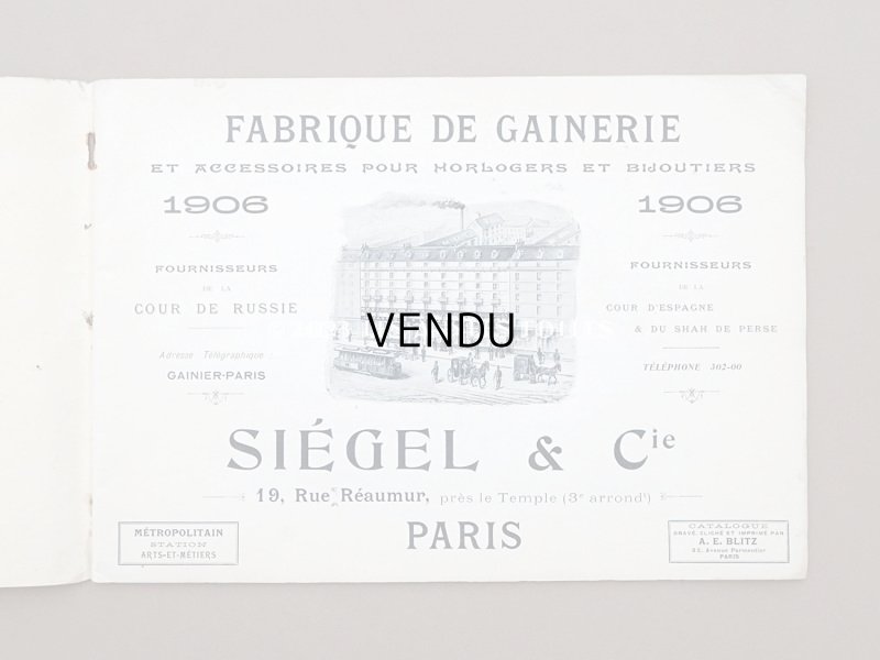 画像4: 【クリスマスセール2023対象外】1906年 アンティーク ジュエラー用 什器のカタログ - SIEGEL & Cie -