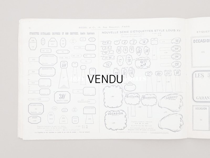 画像14: 【クリスマスセール2023対象外】1906年 アンティーク ジュエラー用 什器のカタログ - SIEGEL & Cie -