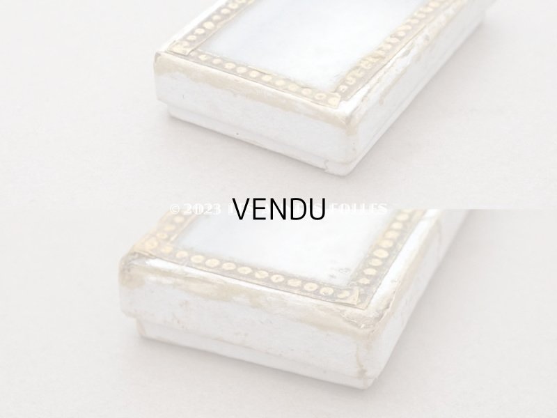 画像6: 【クリスマスセール2023対象外】1900年代頃　アンティーク ガラスの蓋の小さな紙箱 