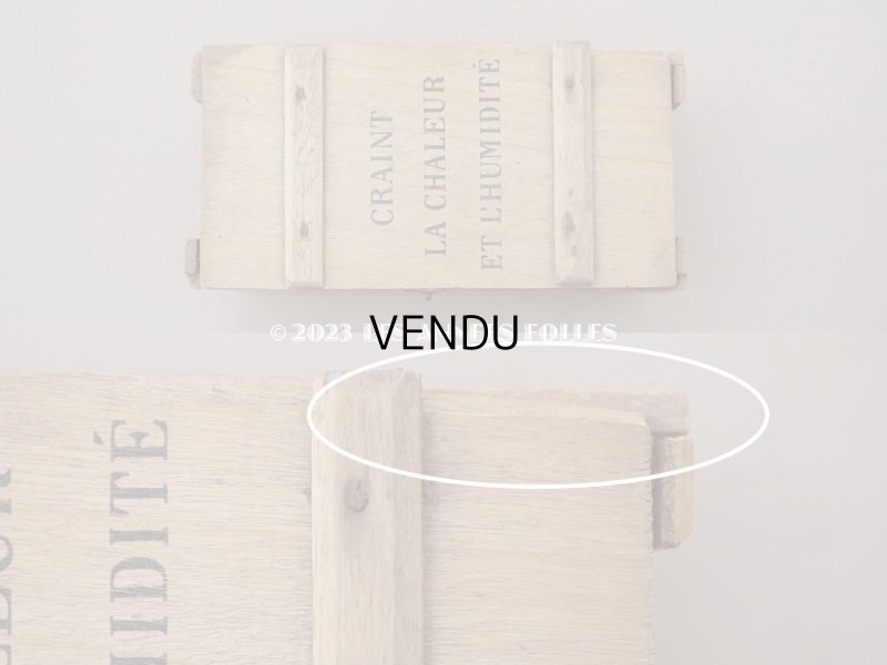 画像11: 【クリスマスセール2023対象外】アンティーク ショコラムニエの木箱 - CHOCOLAT MENIER -