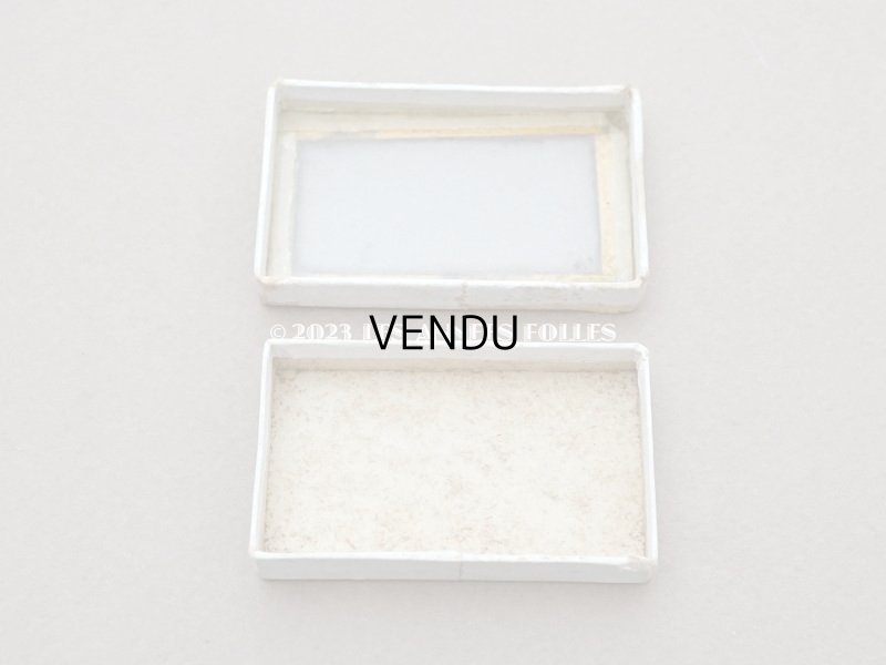 画像4: 【クリスマスセール2023対象外】1900年代頃　アンティーク ガラスの蓋の小さな紙箱 