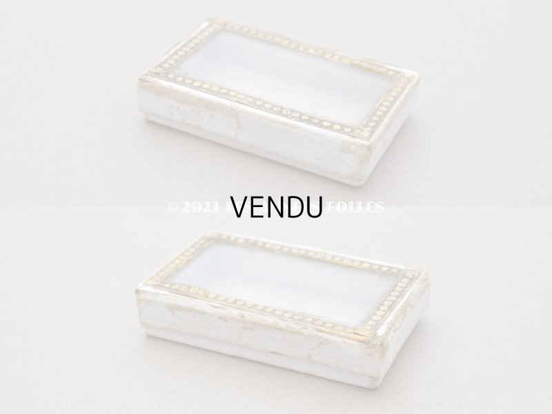 画像5: 【クリスマスセール2023対象外】1900年代頃　アンティーク ガラスの蓋の小さな紙箱 