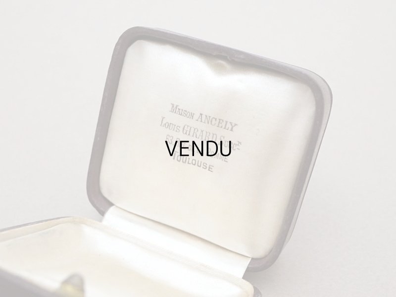 画像3: 【クリスマスセール2023対象外】アンティーク ジュエリーボックス イニシャル入り ボルドー 