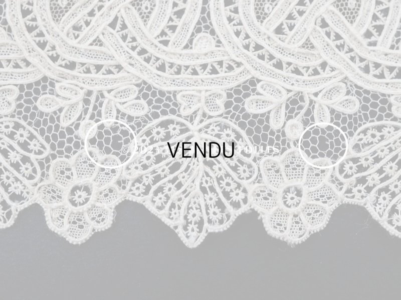 画像14: 19世紀 未使用 アンティーク ニードルレース アランソンレース 新品同様 『ポワン・ダランソン（アランソン）』 