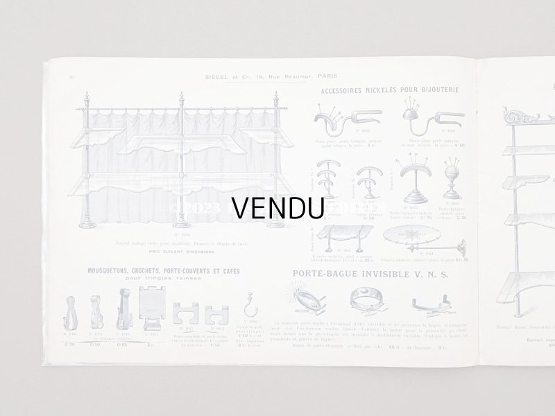 画像23: 【クリスマスセール2023対象外】1906年 アンティーク ジュエラー用 什器のカタログ - SIEGEL & Cie -