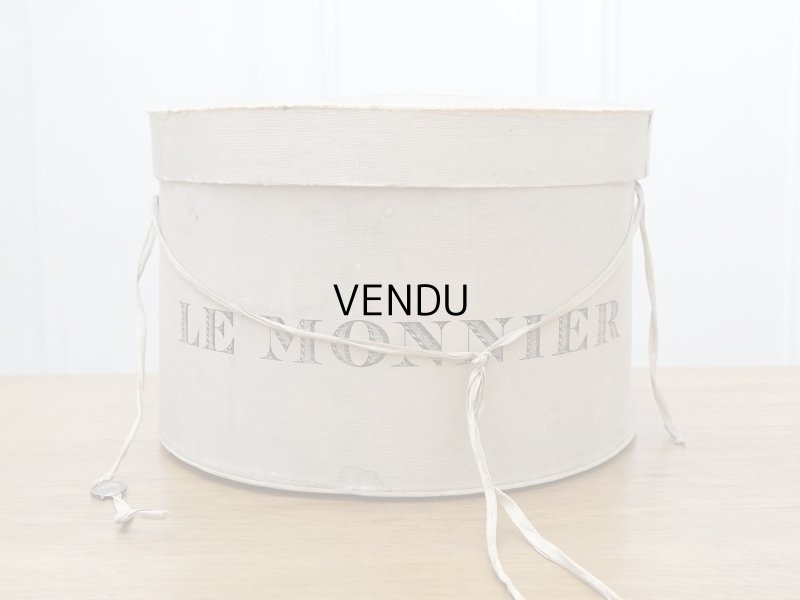 画像3: 【クリスマスセール2023対象外】アンティーク ハットボックス  LE MONNIER 