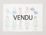 【クリスマスセール2023対象外】19世紀末 アンティーク クロモシート 着せ替え人形