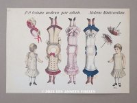 【クリスマスセール2023対象外】19世紀末 アンティーク クロモシート 着せ替え人形