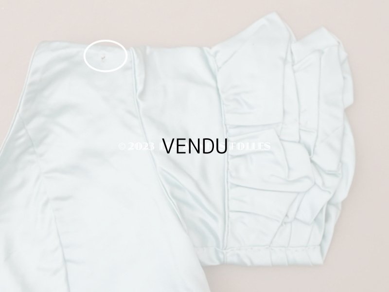 画像6: 【クリスマスセール2023対象外】1900年頃 アンティーク 少女のコルサージュ パウダーブルーグリーンのシルクサテン