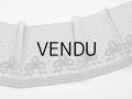 【クリスマスセール2023対象外】1900年頃 アンティーク 幅広 リボン柄　シャンティイレース  17cm幅  1.75m〜2.5m