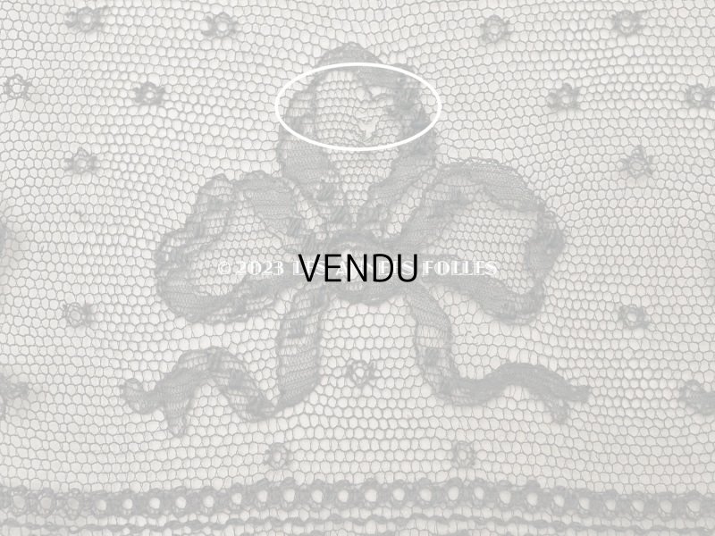 画像6: 【クリスマスセール2023対象外】1900年頃 アンティーク 幅広 リボン柄　シャンティイレース  17cm幅  1.75m〜2.5m