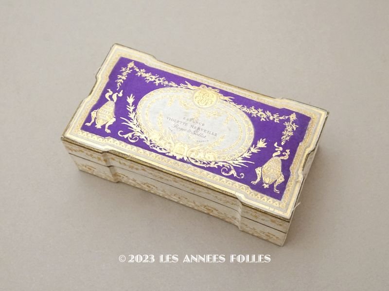 画像1: アンティーク 菫のパフュームボックス ESSENCE VIOLETTE MERVEILLES - ROGER & GALLET PARIS -