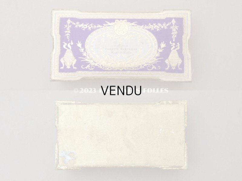 画像2: アンティーク 菫のパフュームボックス ESSENCE VIOLETTE MERVEILLES - ROGER & GALLET PARIS -
