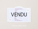 アンティーク パフュームラベル EXTRAIT DE VIOLETTE DE PARME - ROGER&GALLET -