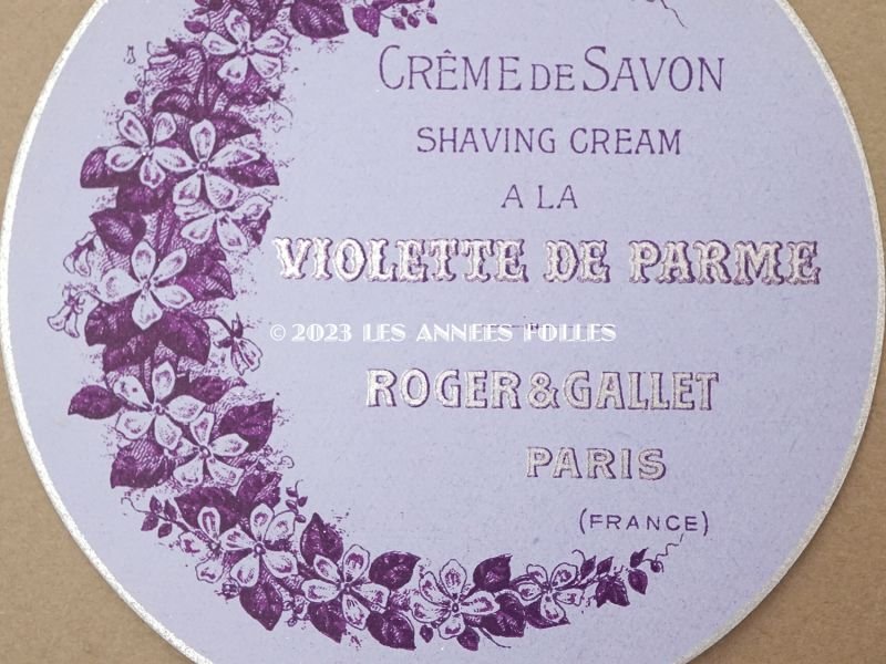 画像2: アンティーク ソープボックスのラベル CREME DE SAVON A LA VIOLETTES DE PARME - ROGER&GALLET -