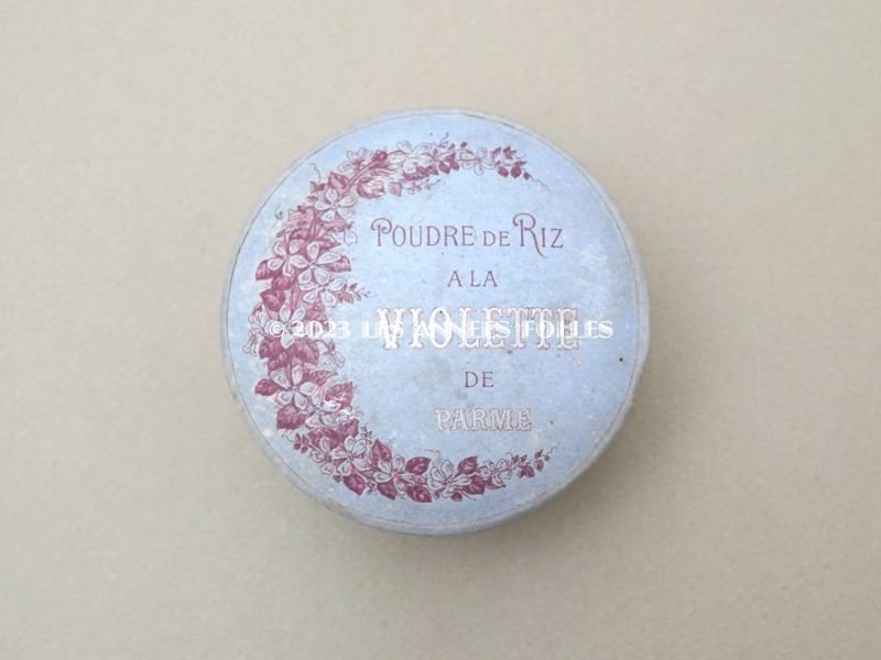 画像2: アンティーク 菫のパウダーボックス POUDRE DE RIZ A LA VIOLETTES DE PARME - ROGER&GALLET PARIS -