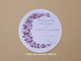 アンティーク ソープボックスのラベル CREME DE SAVON A LA VIOLETTES DE PARME - ROGER&GALLET -