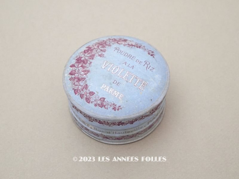 画像1: アンティーク 菫のパウダーボックス POUDRE DE RIZ A LA VIOLETTES DE PARME - ROGER&GALLET PARIS -