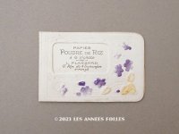 アンティーク 菫のおしろい紙のカバー PAPIER POUDRE DE RIZ A LA VIOLETTE - L.PLASSARD PARIS -