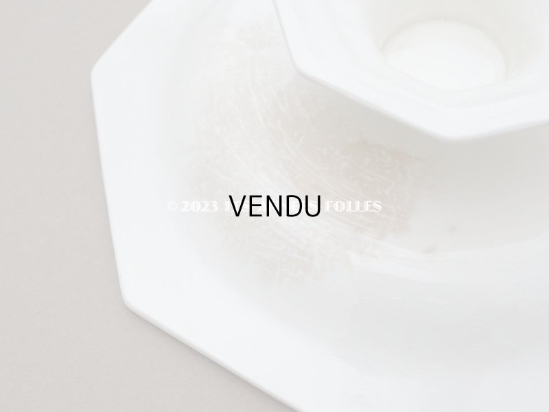 画像8: アンティーク オクトゴナル 小さなコンポティエ クレイユモントロー - CREIL ET MONTEREAU -