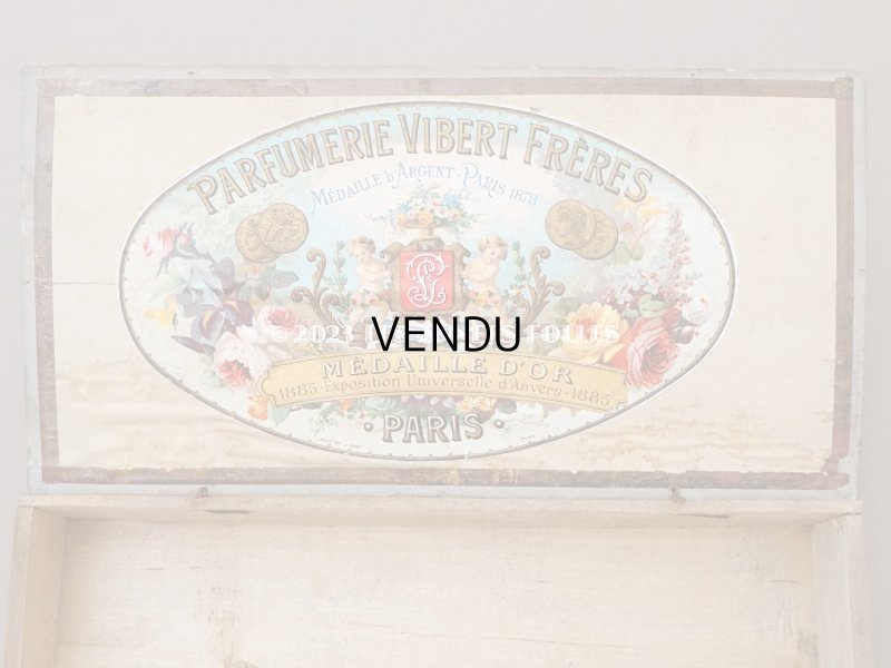 画像5: 19世紀末 アンティーク 天使のパフュームボックス HUILE SAIDA  - PARFUMERIE VIBERT FRERES PARIS -