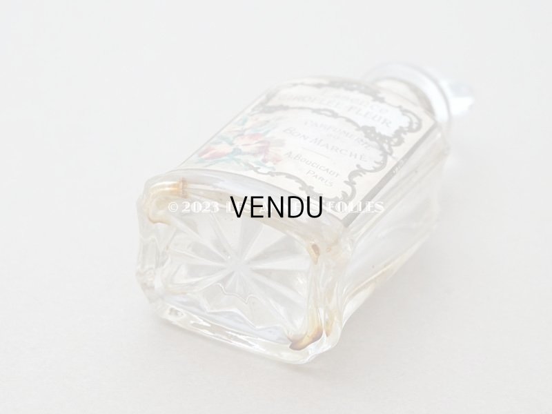 画像6: アンティーク 香水瓶　パウダーピンクのラベル　ESSENCE GIROFLEE FLEUR - AU BON MARCHE -