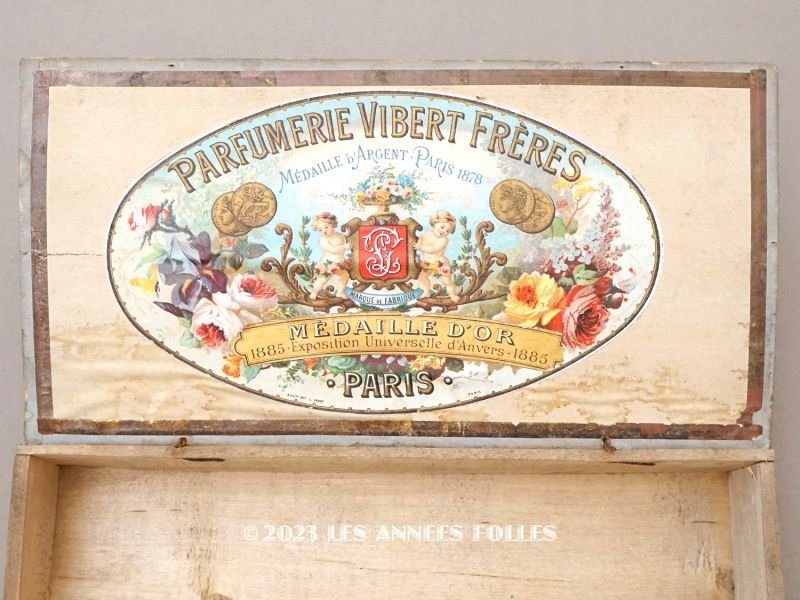 画像1: 19世紀末 アンティーク 天使のパフュームボックス HUILE SAIDA  - PARFUMERIE VIBERT FRERES PARIS -