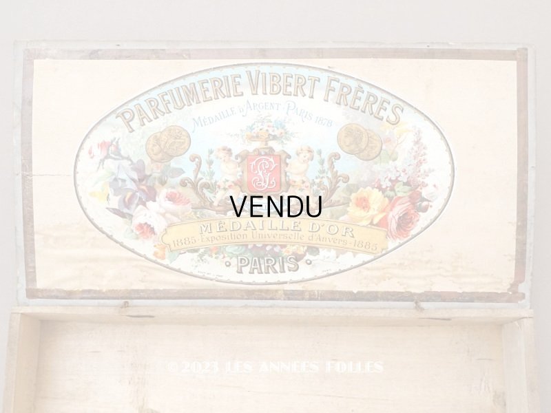 画像1: 19世紀末 アンティーク 天使のパフュームボックス HUILE SAIDA  - PARFUMERIE VIBERT FRERES PARIS -