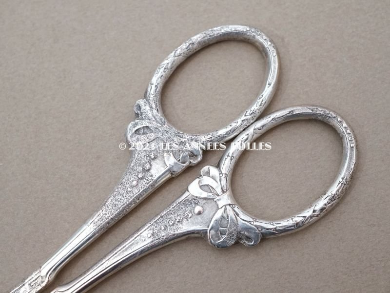 画像6:  アンティーク リボン柄 シュガートング シザー型