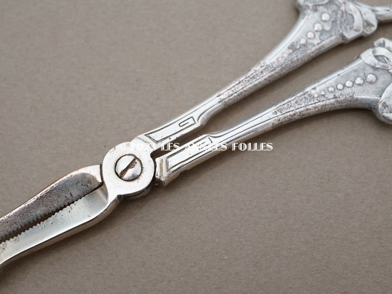 画像3:  アンティーク リボン柄 シュガートング シザー型