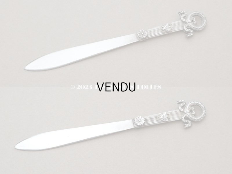 画像11: アンティーク レタリングセット 月桂冠&蜂＆マーガレット インク瓶＆ペン軸 & シーリングスタンプ ＆ レターオープナー & ペーパーナイフ