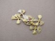 画像2: 19世紀末 アンティーク シルク製 パスマントリー パウダーピンクの薔薇 ロココモチーフ (2)