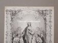 画像2: 19世紀末 アンティーク 版画 キリストと天使達 21.4×15cm (2)