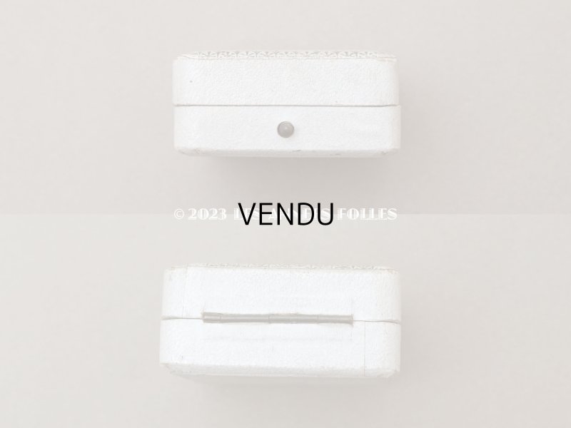 画像3: アンティーク ジュエリーボックス 金彩入り オフホワイト