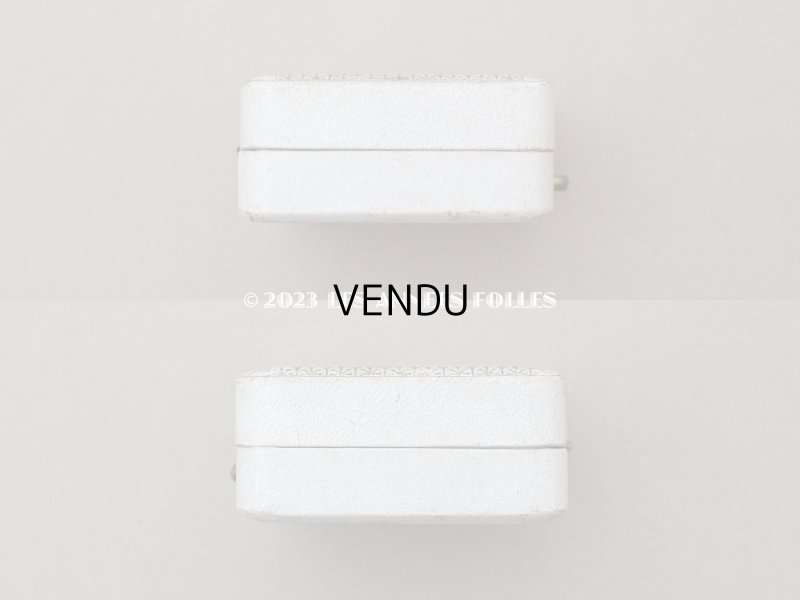 画像4: アンティーク ジュエリーボックス 金彩入り オフホワイト