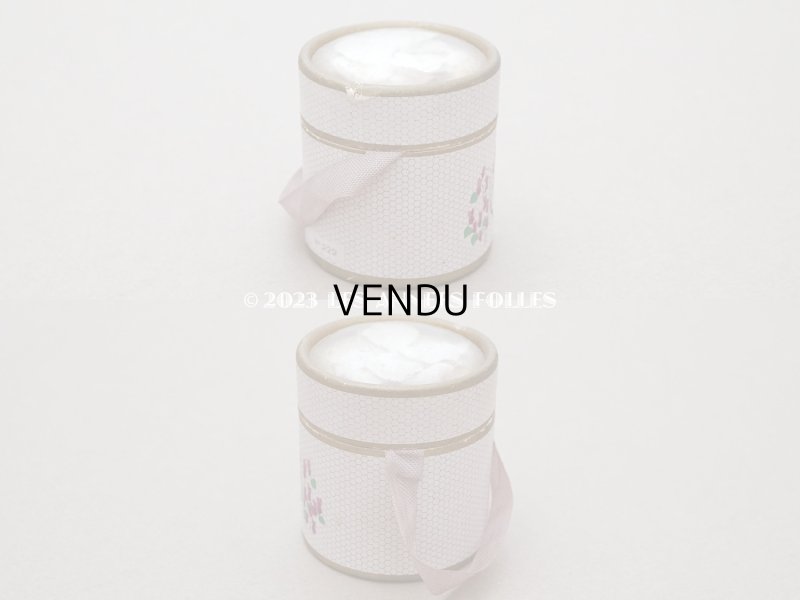 画像4: アンティーク 白菫の布花付き とても小さな菫のパフュームボックス & ボトル  ESSENCE VIOLETTES DE TOULOUSE - BERDOUES FRANCE -