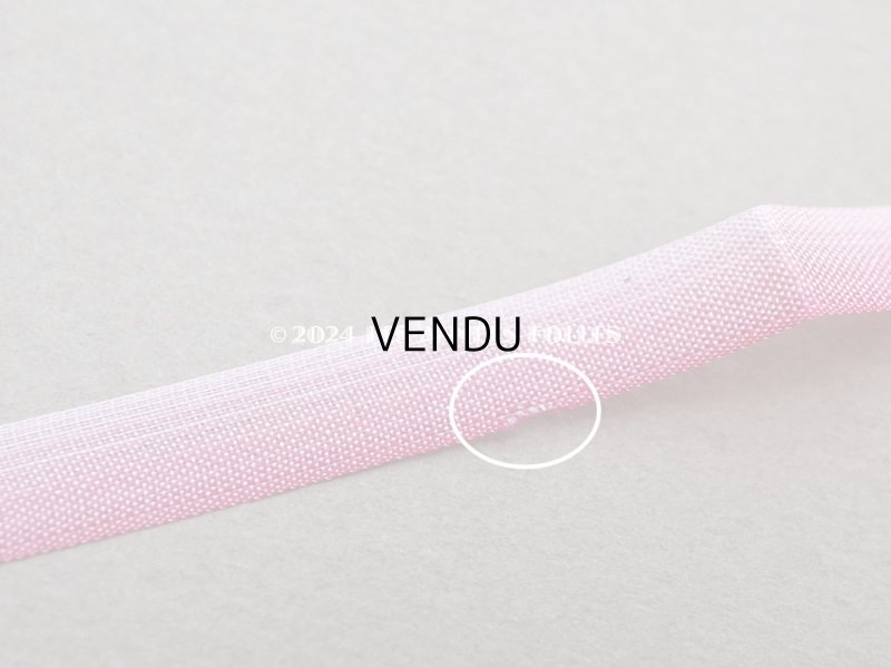 画像3: アンティーク  リボン刺繍 & ロココトリム用 シルク製リボン 2.75m 6mm幅 ピンク 