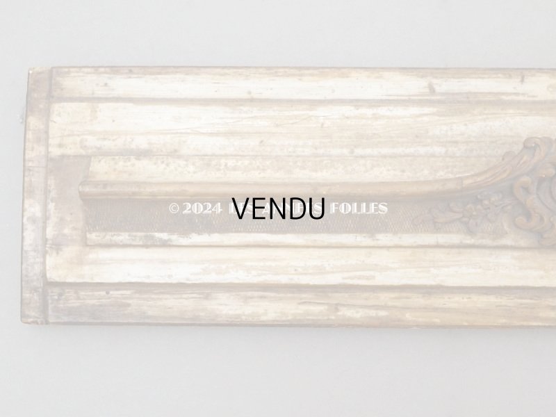 画像3: ＊蚤の市＊アンティーク 木製 ミラーフレームのサンプル ロカイユ装飾 55×13.5cm