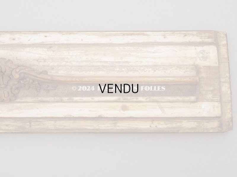 画像4: ＊蚤の市＊アンティーク 木製 ミラーフレームのサンプル ロカイユ装飾 55×13.5cm