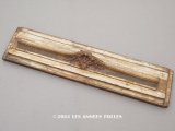 ＊蚤の市＊アンティーク 木製 ミラーフレームのサンプル ロカイユ装飾 55×13.5cm