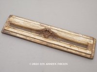 ＊蚤の市＊アンティーク 木製 ミラーフレームのサンプル ロカイユ装飾 55×13.5cm