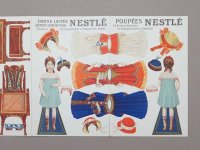 1900年頃 アンティーク クロモシート 着せ替え人形セット - NESTLE -