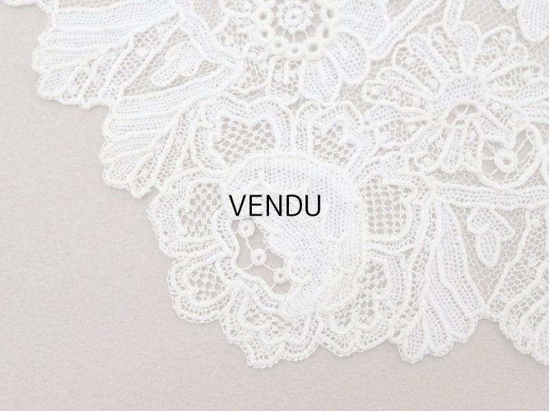 画像5: 19世紀末 アンティーク ポワンドローズの アプリケーション 2点セット『ポワン・ド・ガーズ』『ポワン・ド・ローズ』